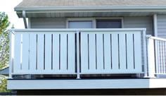 Slatted Aluminum Privacy Railing