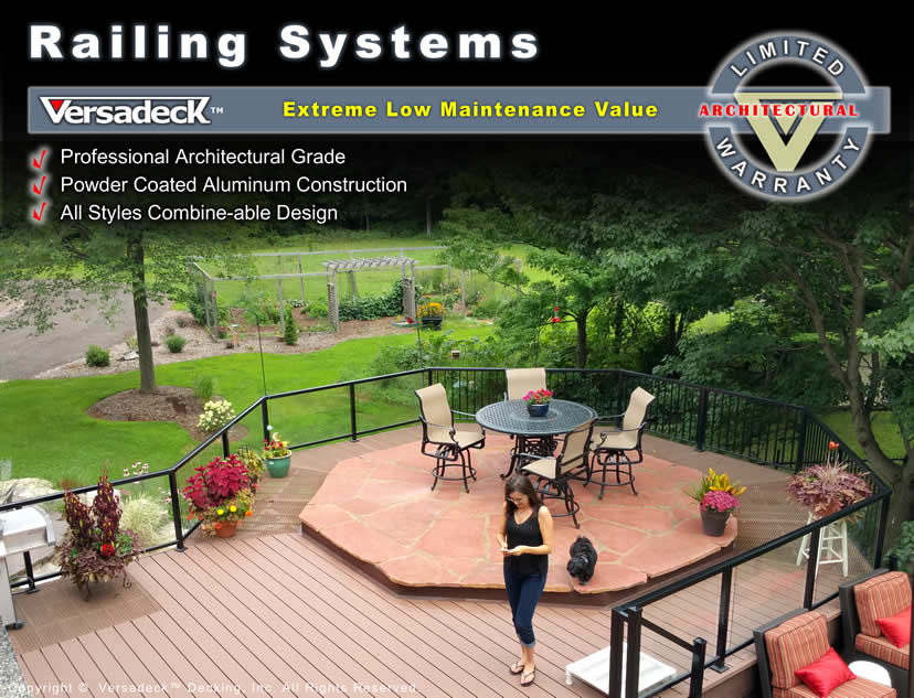Aluminum Railing Systems - Glass Rails and Picket Railing Design